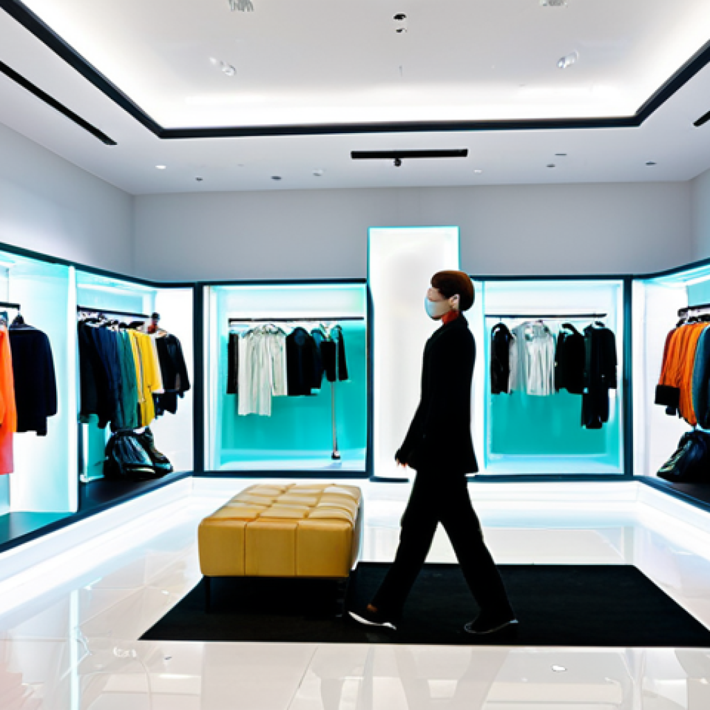 Retail Design**
"A brightly lit, modern boutique clothing store, featuring a 'social media moment' backdrop. Mannequins are stylishly dressed in modest clothing. Customers are browsing racks of clothes. Interior design includes comfortable seating and strategically placed mirrors. Professional photography, high quality, perfect anatomy, correct proportions, natural pose, safe for work, appropriate content, fully clothed, professional."
**