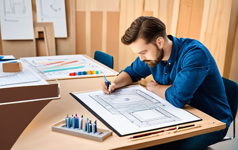 실내건축 실기 시험에서의 오류 해결법 - **Prompt:** "A young, focused female architect, wearing a chic but practical smart-casual outfit inc... 실내건축 실기 시험에서의 오류 해결법 - **Prompt:** "A young, focused female architect, wearing a chic but practical smart-casual outfit inc...