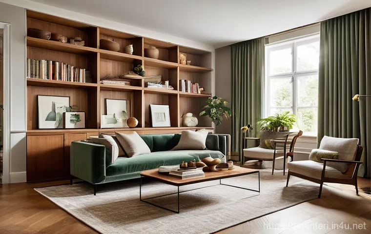 실내건축의 기초 설계 기법 - **Prompt 1: A Harmonious and Textured Living Space**
"An inviting and elegantly designed open-co...