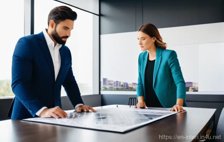 실내건축 자격증의 가치와 활용도 - **Prompt 1: Professional Interior Designer at a Client Meeting**
A highly detailed, realistic im...